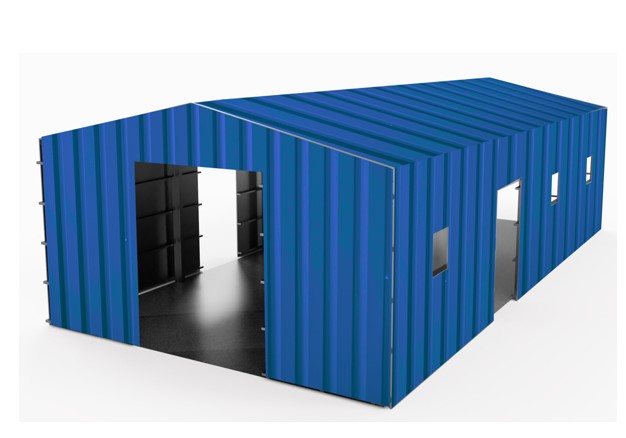 SX Vollsandwichplatte  Blau 5x30x4 m 40 mm Modell 1209